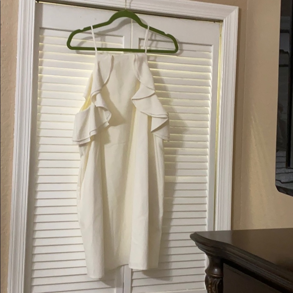 Off white halter dress